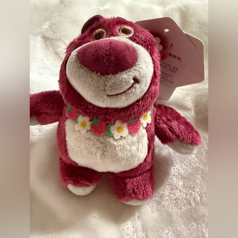 Disney Lotso Plush Backpack Pendant Doll keyring Cartoon